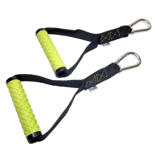 GoFit Tube/Band Power Handles with Carabiners (1 pair) (GF-STHC)