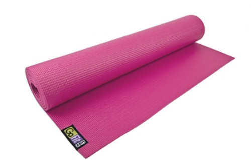 GoFit Yoga Mat with Yoga Pose Wall Chart - Pink