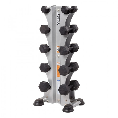 Hoist Fitness HF 5459 5 Pair Vertical Dumbbell Rack - Dumbbells Sold Separately