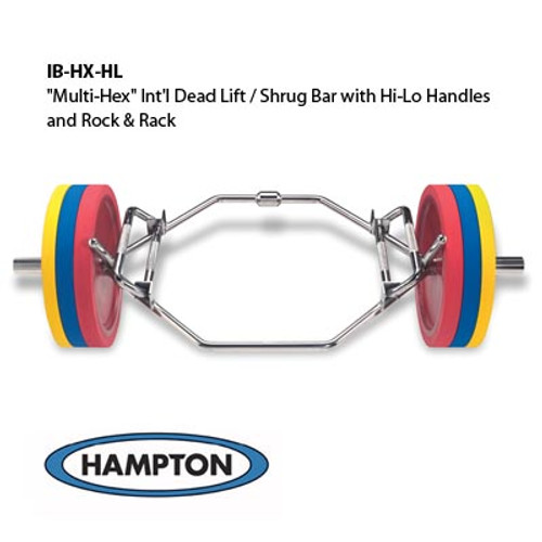 Hampton Multi-Hex International Dead Lift / Shrug Bar w/ Hi-Lo Handles